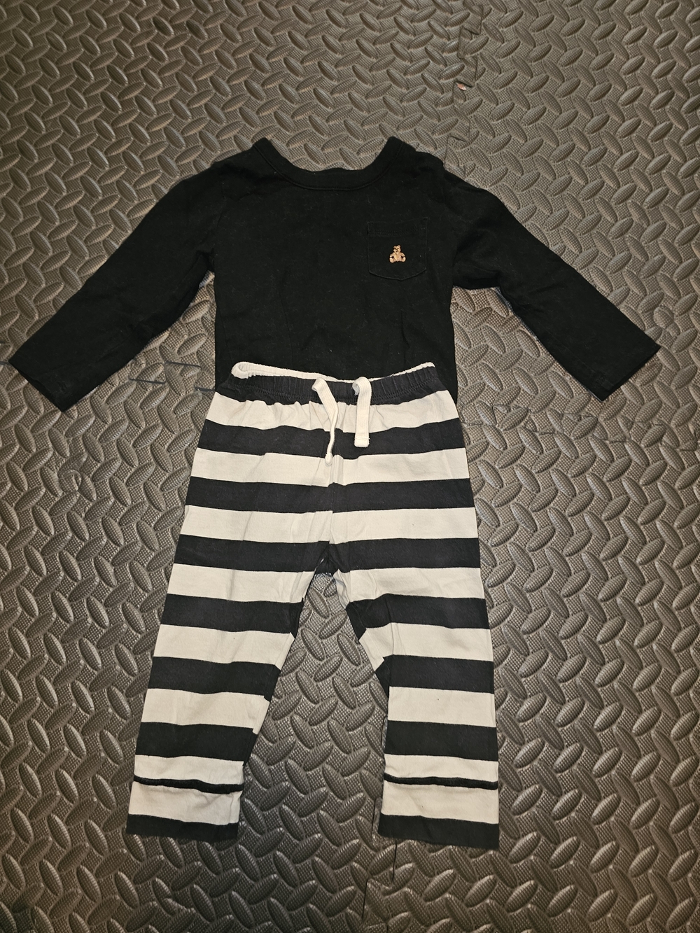GAP Black and White Striped Kids Matching Set